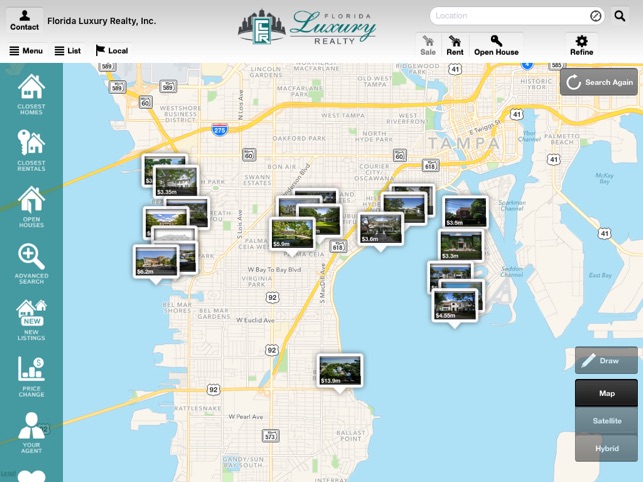 Florida Luxury Realty Home Search for iP