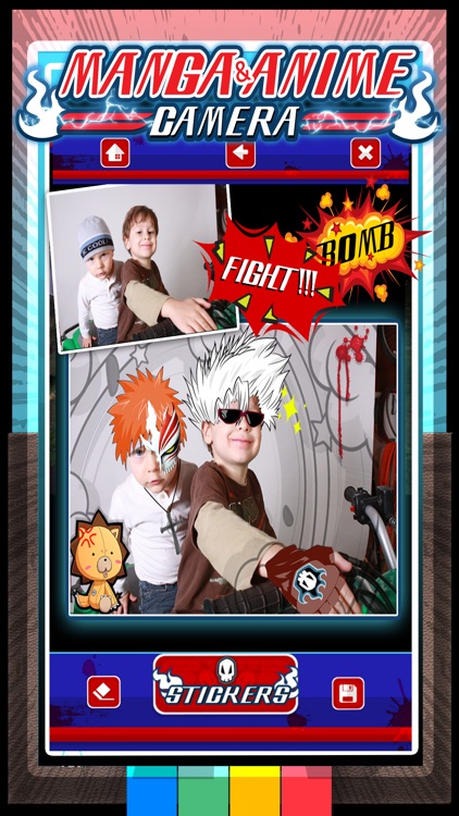 manga  anime sticker camera  photo booth dress up for