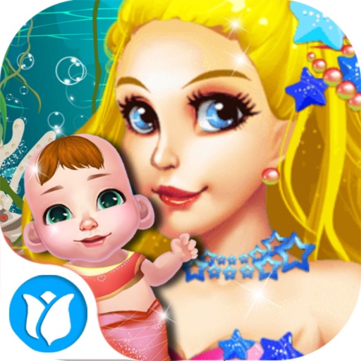 Mermaid Lady's Baby Born Icon