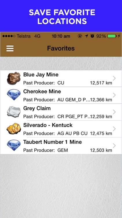 Digger's Map: Natural Resources & Minerals