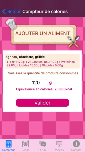 Votre Compteur de Calories(圖4)-速報App