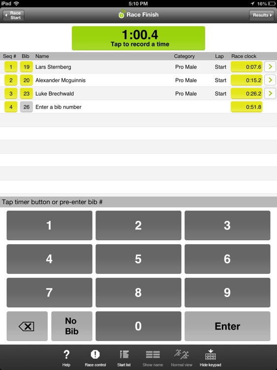 Webscorer Race & Lap Timer HD screenshot-3