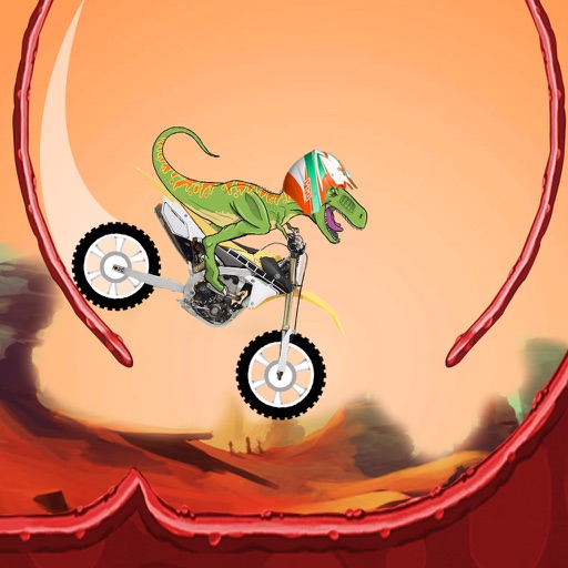 Dino Stunts ride : Moto x bike Jurassic simulator iOS App