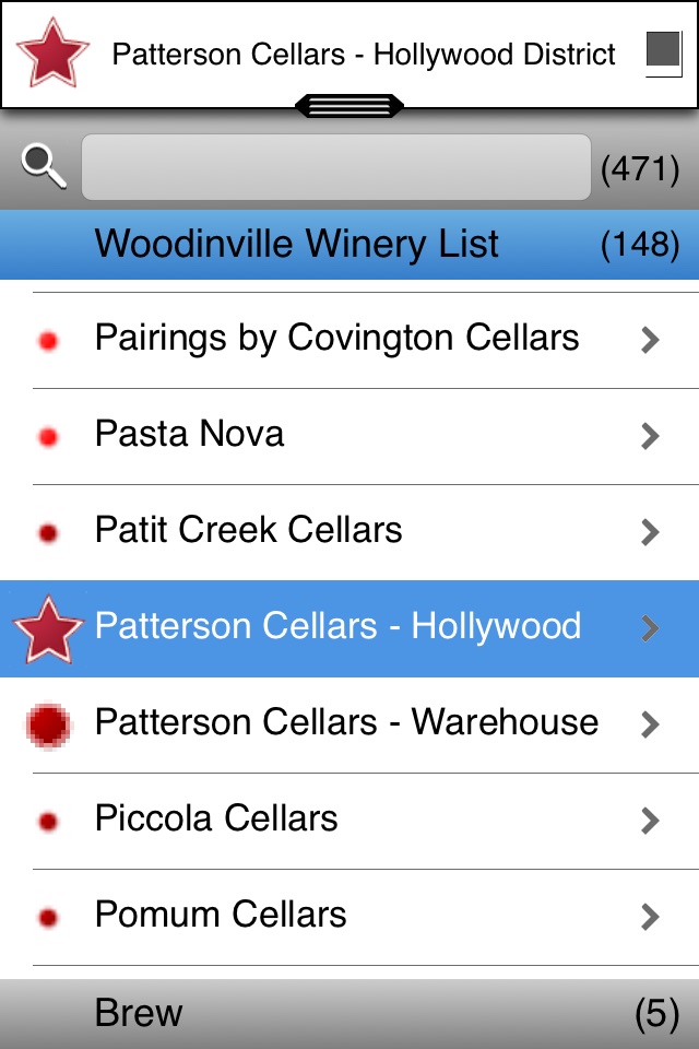 Destination Woodinville Winery List screenshot 2