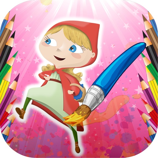 Coloring Book Kids Stories iOS App