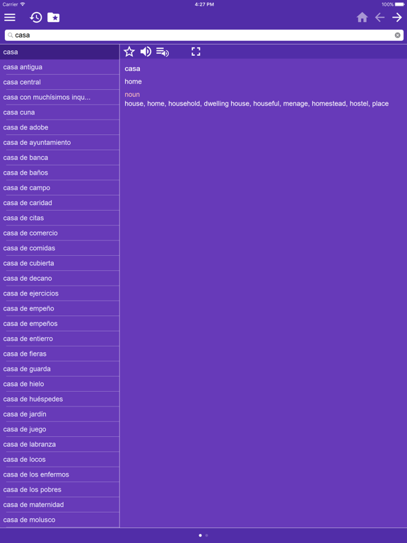Screenshot #5 pour English Spanish free dictionary