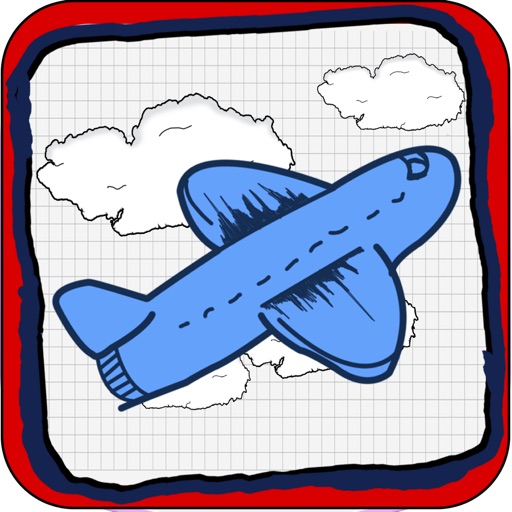 Doodle Planes Landing: Super Hero Animals  - Fun Addictive Gliding Game (Best free kids games) Icon