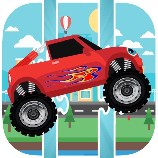 Puzzle Kids Games For Blaze Monster Car Machines Icon