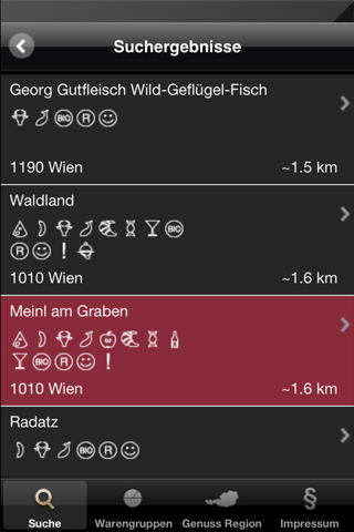 Genuss Guide screenshot 2