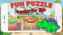 Game screenshot Dinosaur Puzzles Games Free - Dino Jigsaw Puzzle Learning Games for Kids Toddler and Preschool mod apk