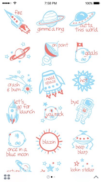 Space Pun Stickers