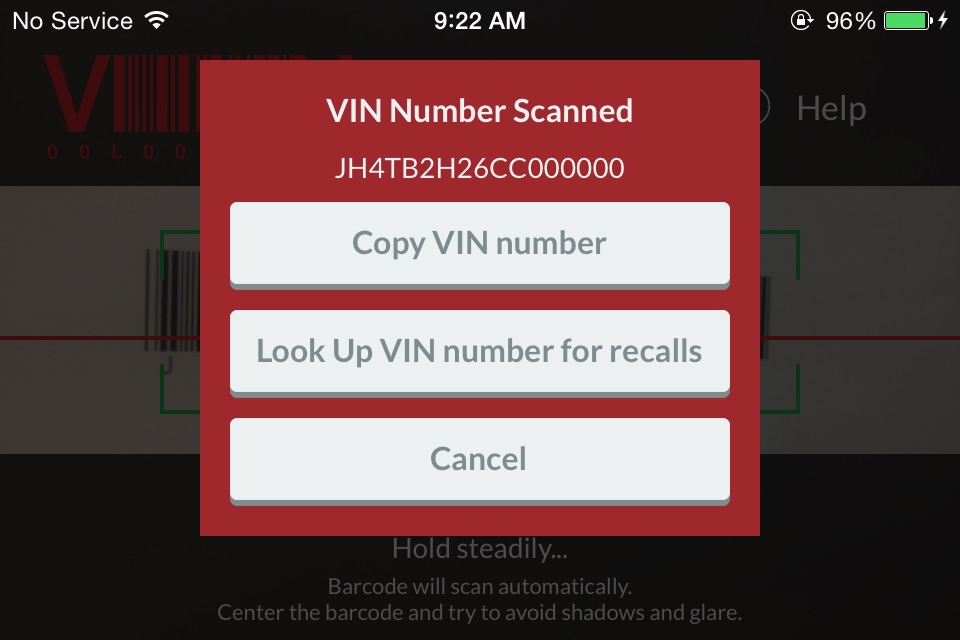 VinLookup screenshot 2