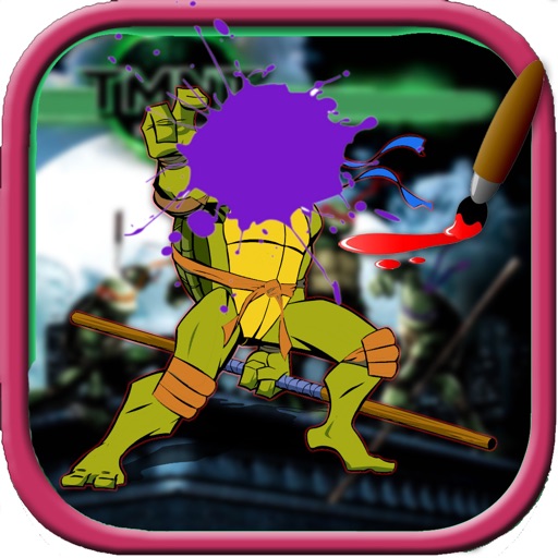 Coloring For Kids Game Turtle Ninja Version Icon