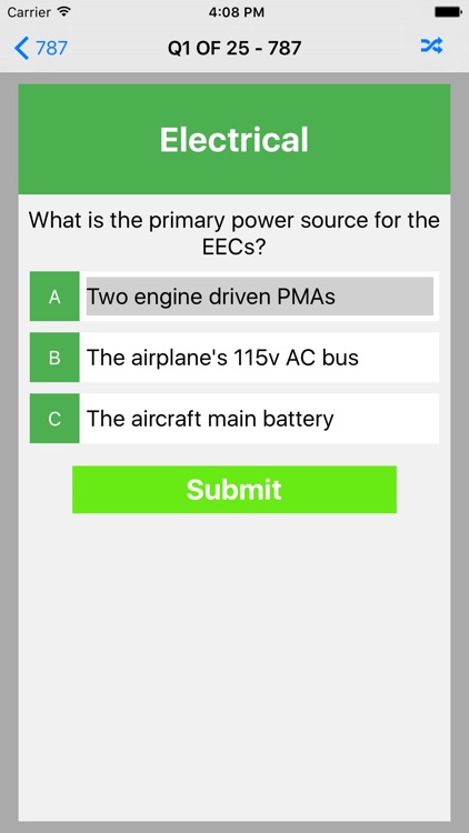 B787 Exam Questions