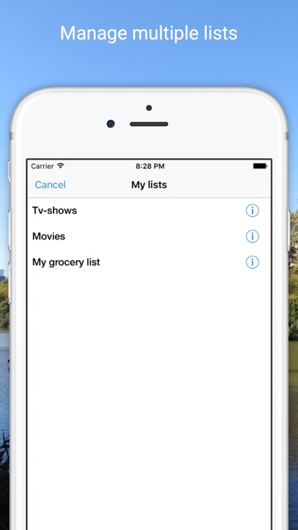 Listy - share lists