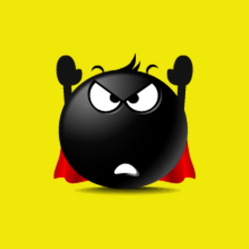 Black Emoji Sticker Pack for iMessage Icon