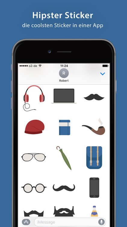 Hipster Sticker Pack - iMessage