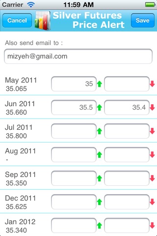 Silver Futures Price Alert screenshot 4