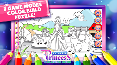 How to cancel & delete Coloring Book Game: Princess from iphone & ipad 4