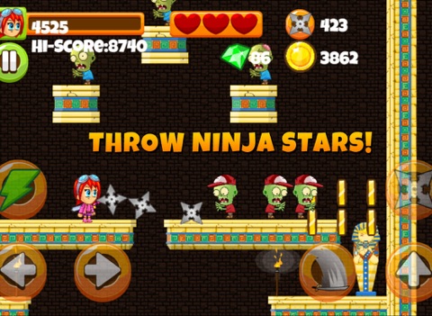 Ninja Kid vs Zombies - 8 Bit Retro Game Games Ninja Magic