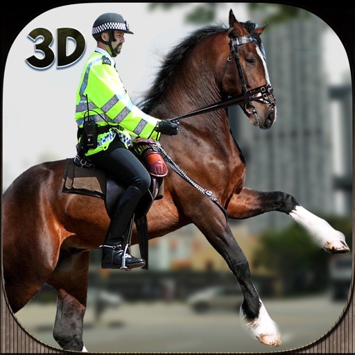 Mounted Horse Police Officer Chase & Arrest Criminals icon