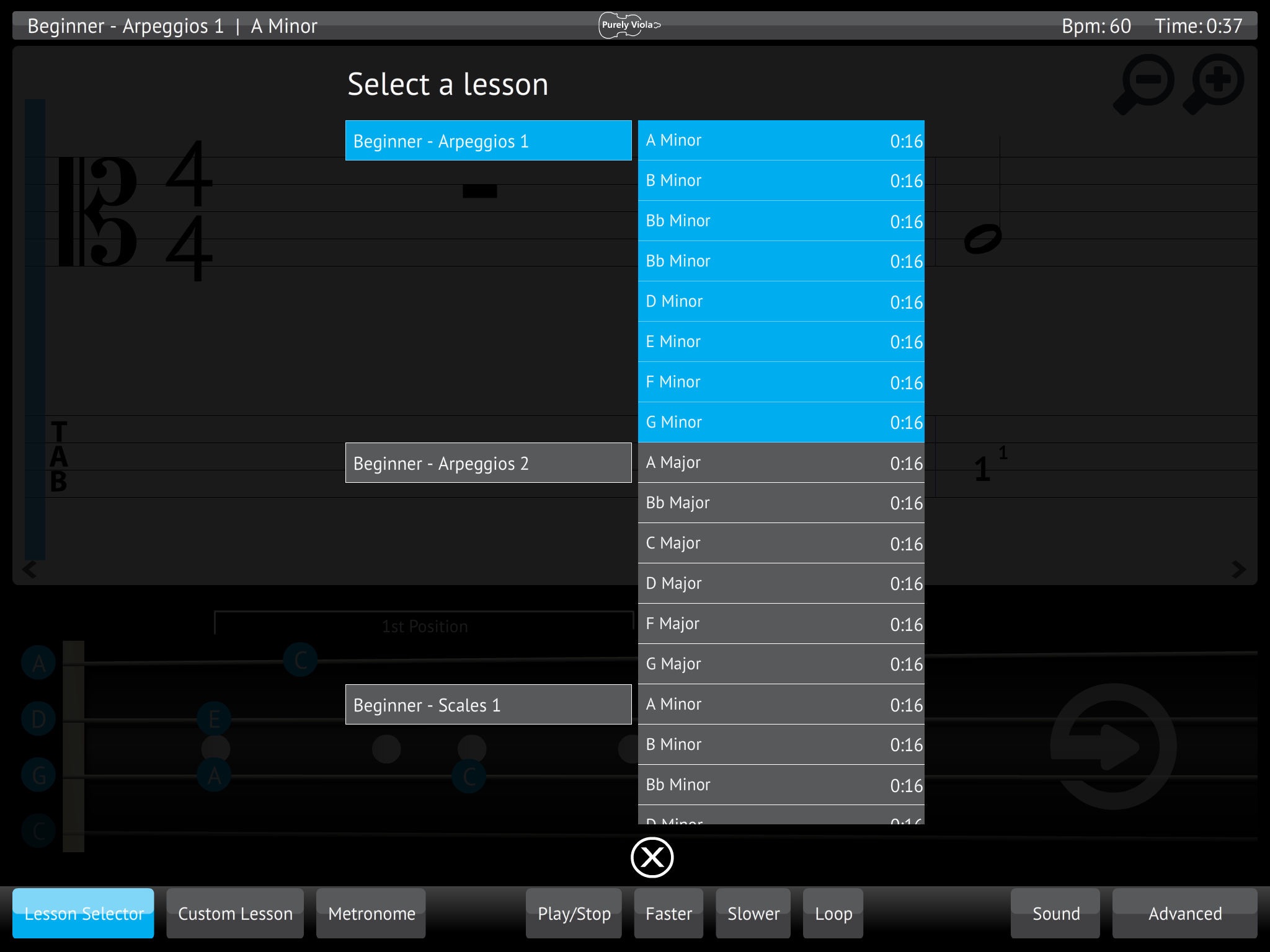 Learn & Practice Viola Music Lessons Exercises screenshot 3