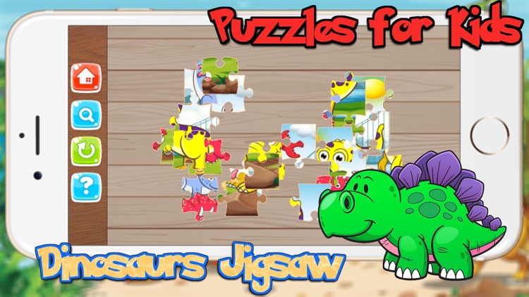 Dinosaur Puzzles Games Free - Dino Jigsaw Puzzle Learning Games for Kids Toddler and Preschool screenshot-3