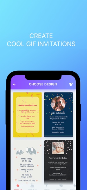 PHILDORA: GIF Invitation Maker(圖1)-速報App