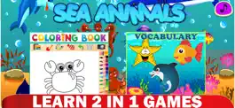Game screenshot Coloring Sea Animal Vocabulary mod apk