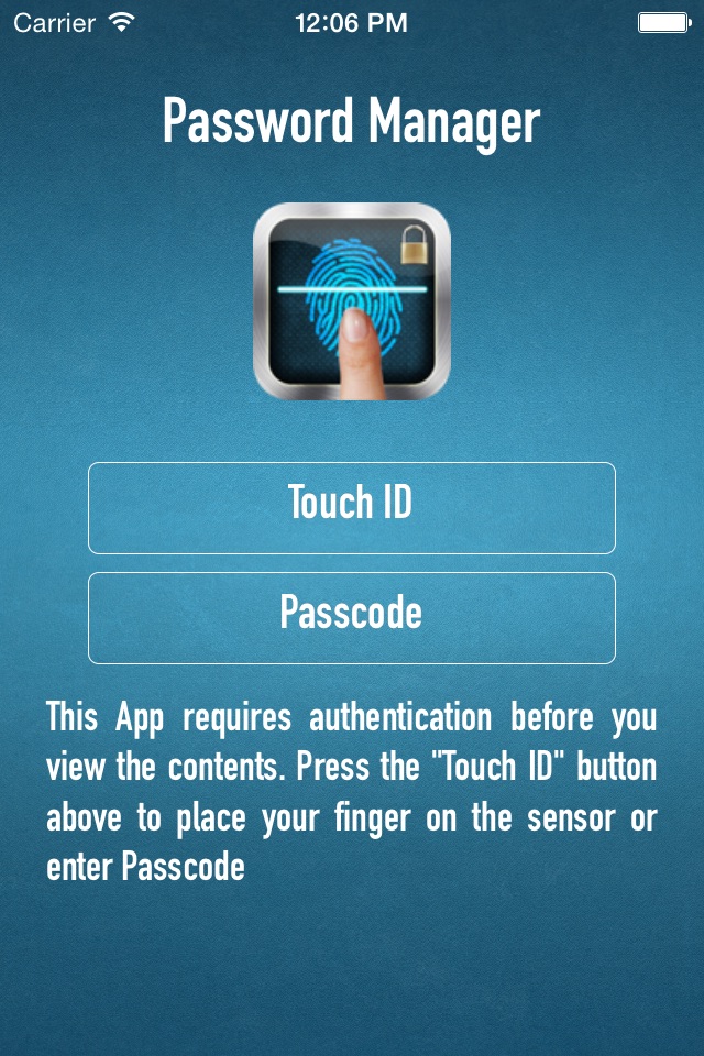 Password Manager - Touch ID & Passcode screenshot 2