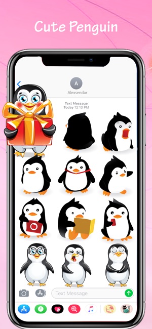 Penguin Sticker for iMessage(圖4)-速報App