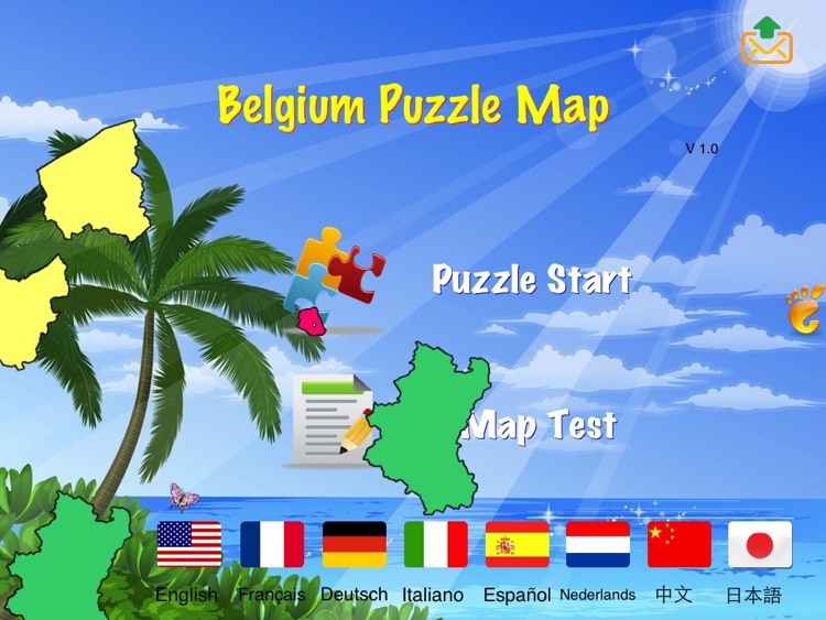 Belgium Puzzle Map