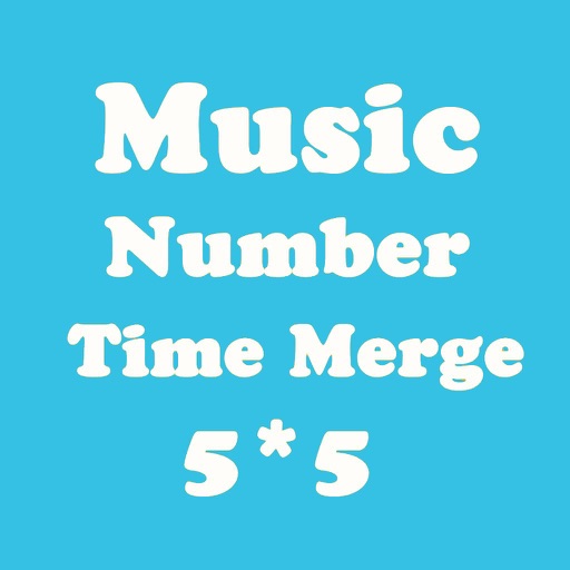 Number Merge 5X5 - Playing With Piano Music And Merging Number Block icon