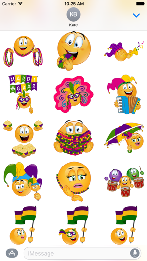 Mardi Gras Emoji Stickers(圖2)-速報App