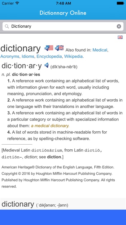 Dictionary - The Dictionary Online