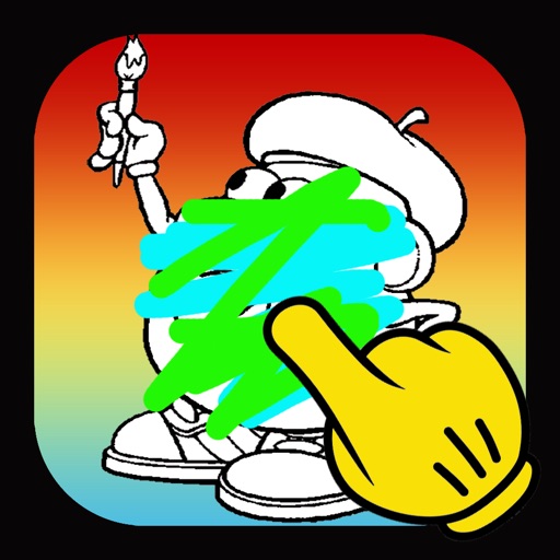 Colouring Me Kids - Finger Paint Book Free For Potato Man Edition