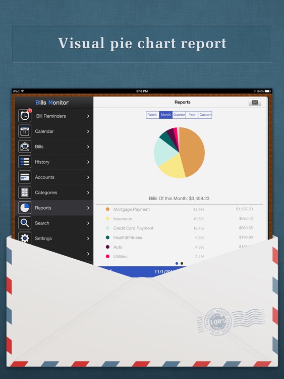 Bills Monitor Pro for iPad - Bill Manager & Minder