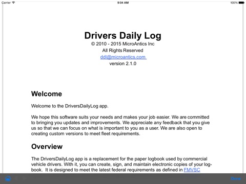 Drivers Daily Log — Business for iPhone & iPad | AppStorio