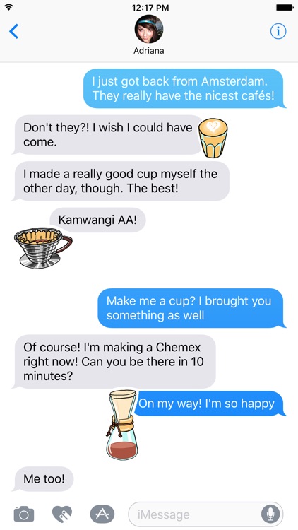 Third Wave Coffee Stickers for iMessage