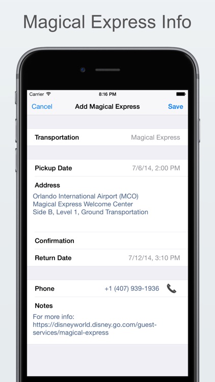 Mouse Memo - Trip Organizer for Walt Disney World screenshot-3