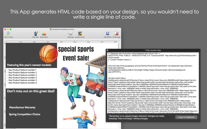 Auction Listing Designer - Pro Edition thumbnail 3