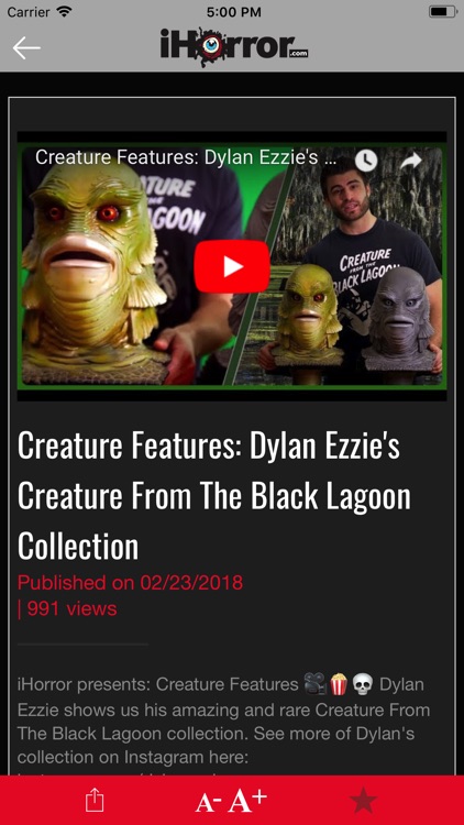 #1 Horror Movie News App