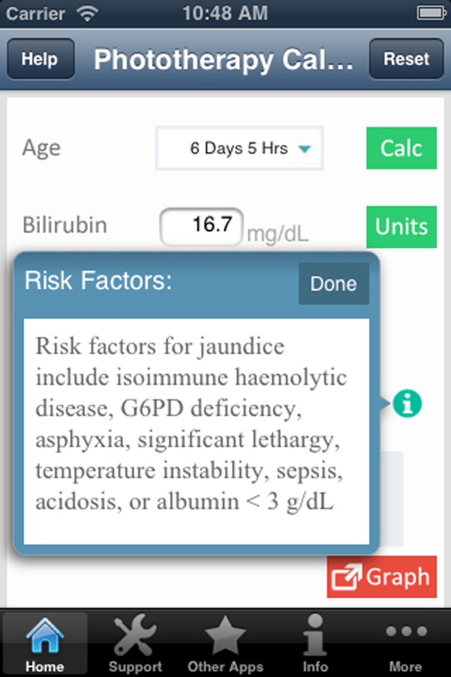 Phototherapy Calculator screenshot 4