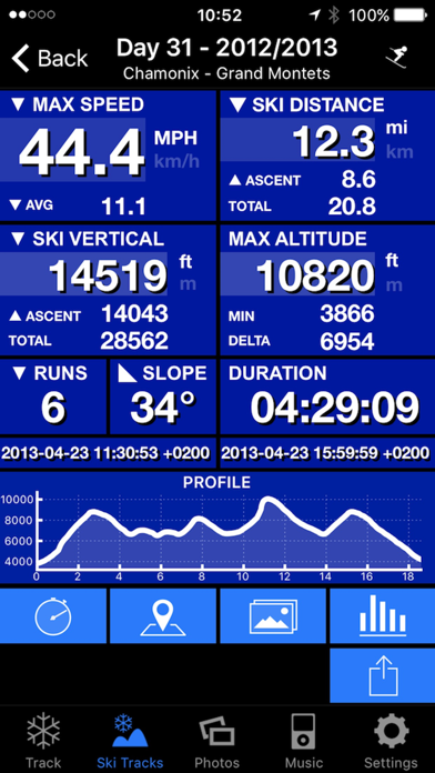 SKI TRACKS - GPS TRACK RECORDER Screenshot 5