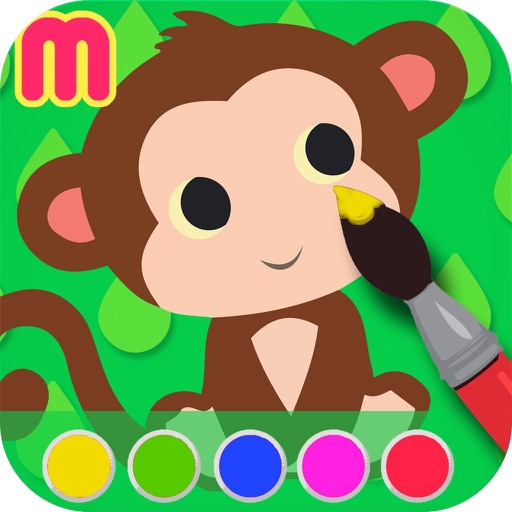 animal coloring book & Art Studio painting app for children learn