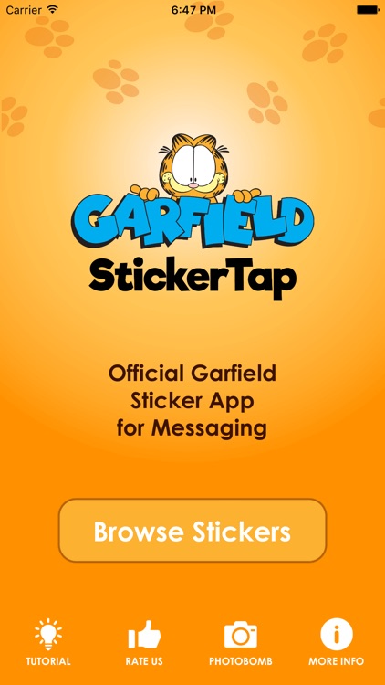 Garfield - StickerTap screenshot-0