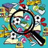 Search Hidden Objects Kids Game: Back to School Equipment editions