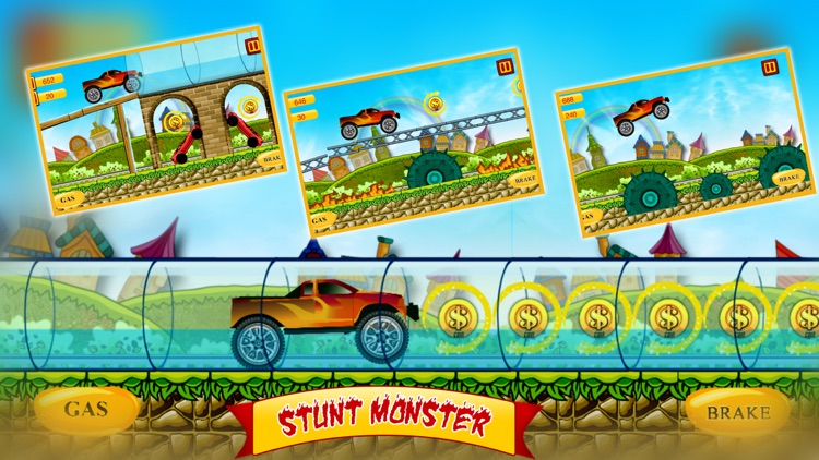 Turbo Car Hill Race Stunts screenshot-4