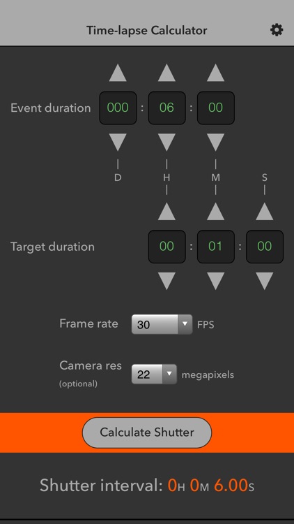 Time-lapse Calculator