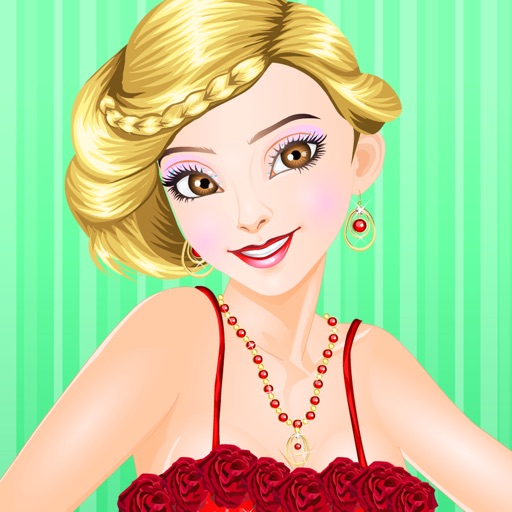 Pretty Fishtail Hairstyle:Girl makeup games icon